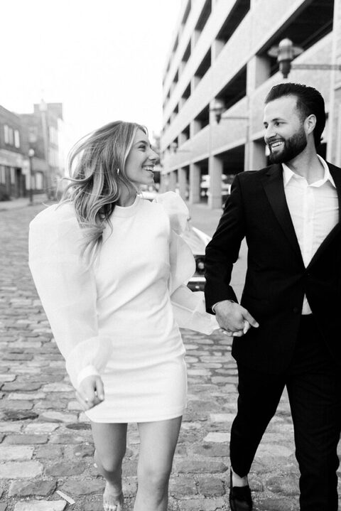 Chic Downtown Buffalo Engagement Session